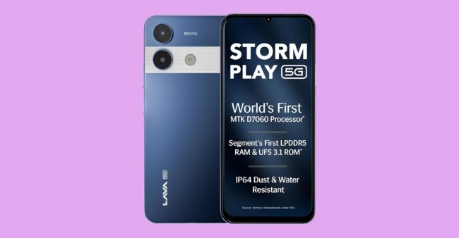 Lava Storm Play 5G: ಬಜೆಟ್ ಬೆಲೆಗೆ ಪವರ್‌ಫುಲ್ 5G ಸ್ಮಾರ್ಟ್‌ಫೋನ್